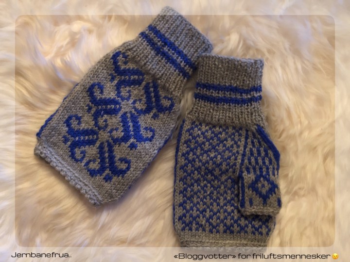 hjemmestrikkede votter uten fingre