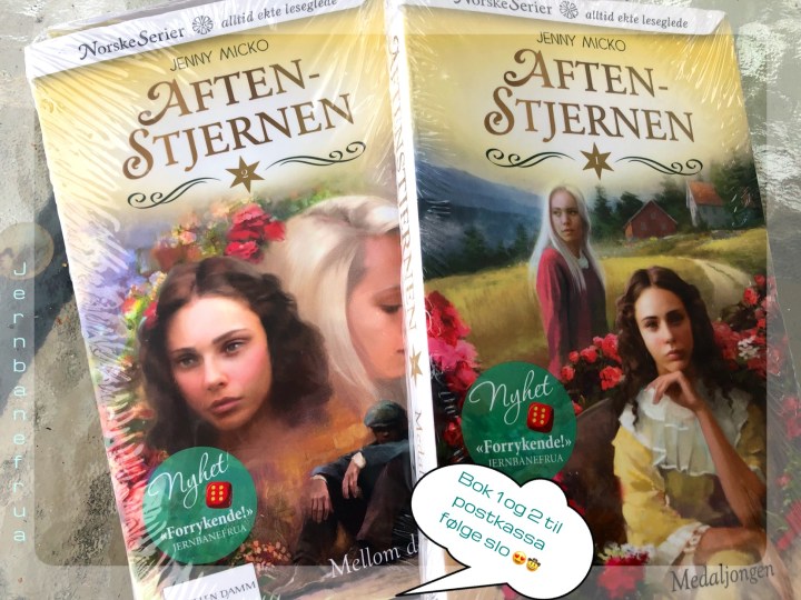 Jernbanefrua har fått bok 1 og 2 av Aftenstjernen i posten.