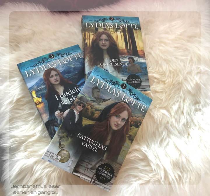 Jernbanefrua leser triologien Lydias Løfte av Jenny Micko.