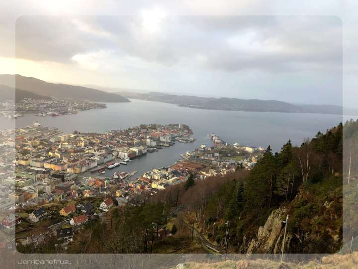 Jernbanefrua på Fløyen..