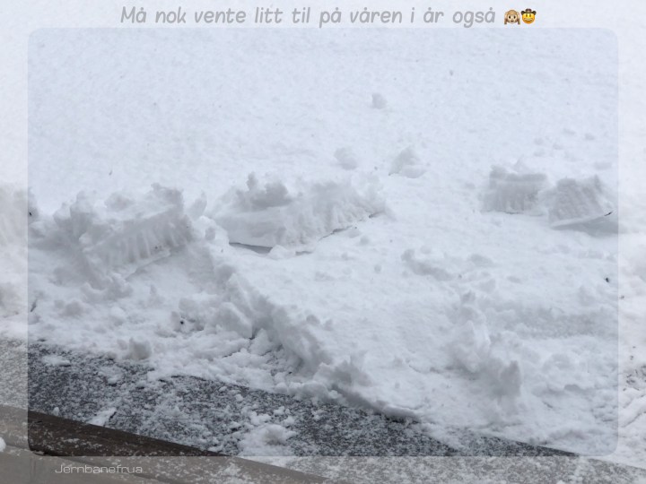 jernbanebrua deler litt vinter