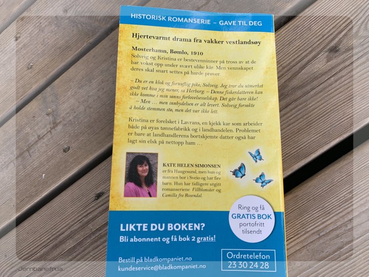 Serieromanen solgull, bakside