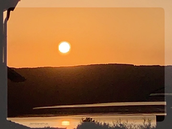 Solnedgang på Hadeland. 